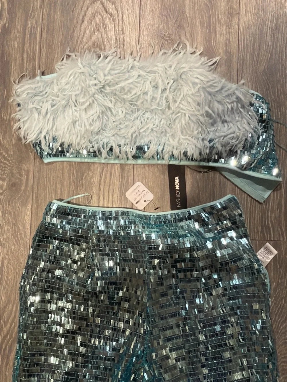 Fashion Nova flared matching sequin